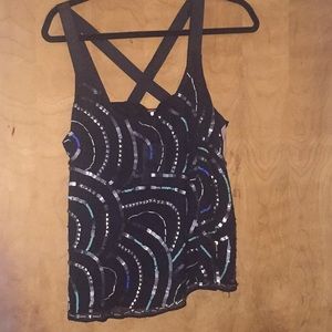 NWT free people beaded and sequin tank